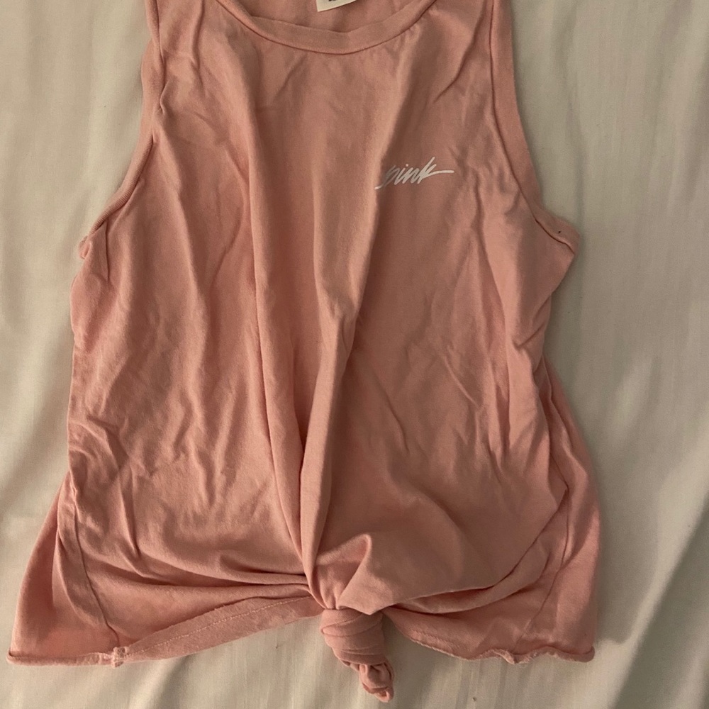light pink middle tee